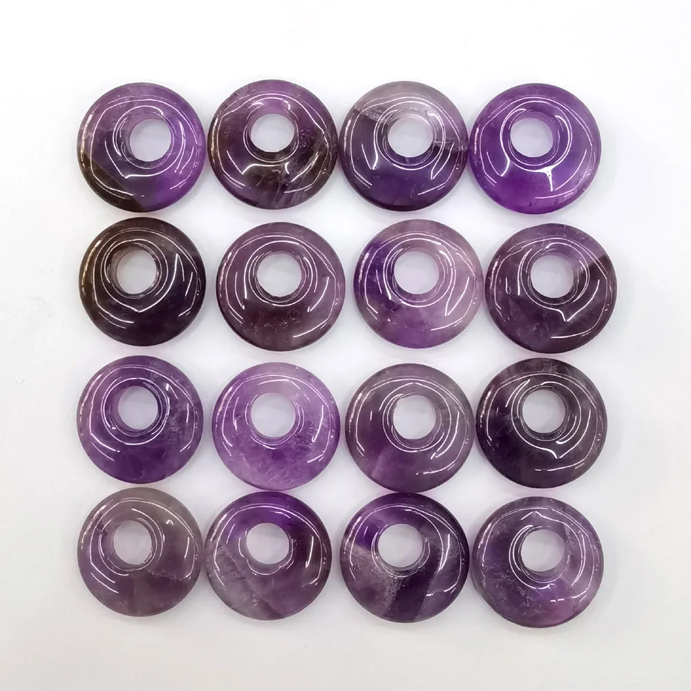 

12 шт., бусины в форме пончика, 18 мм
