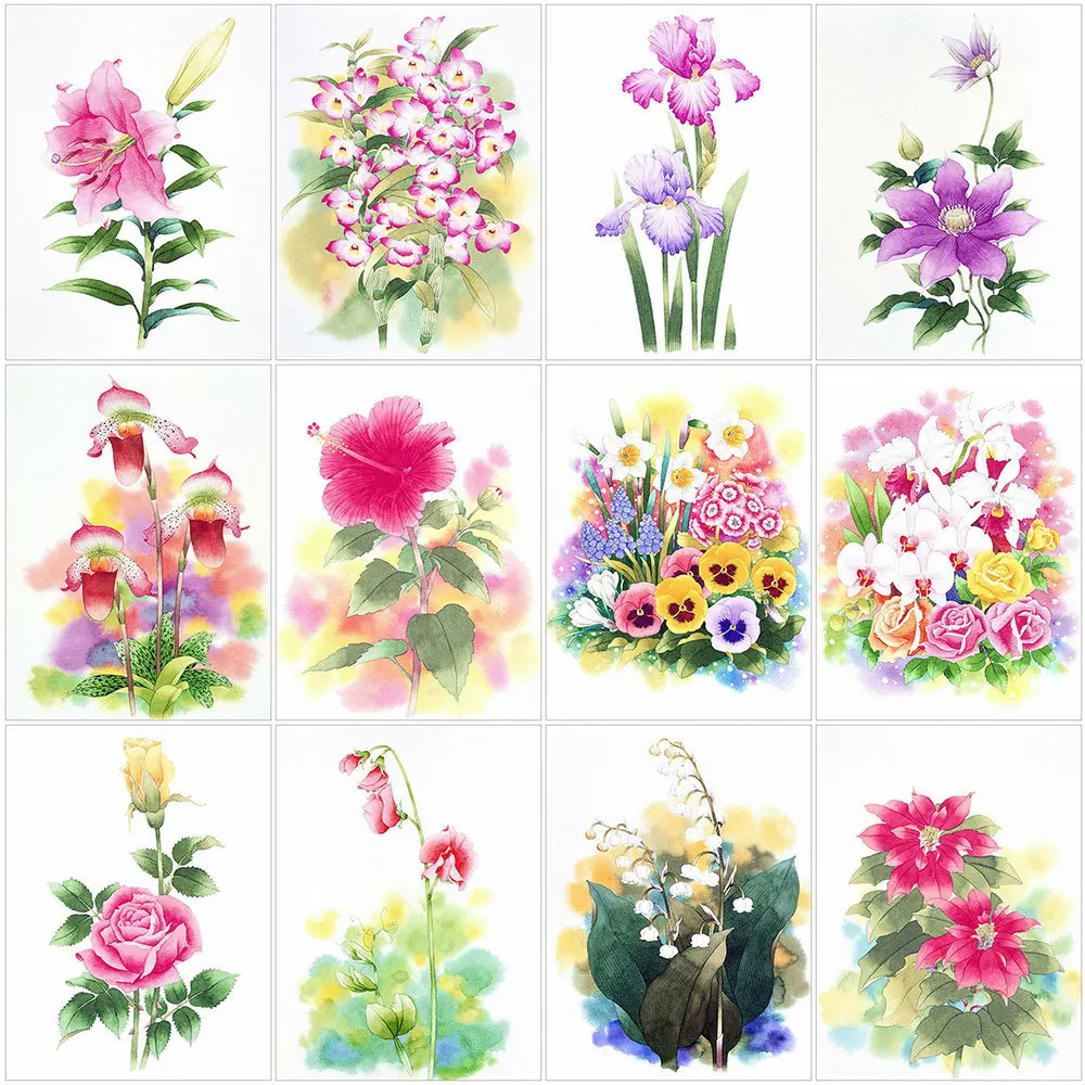 

HUACAN полная дрель квадратная Алмазная картина Роза Алмазная вышивка цветок Алмазная мозаика Лилия домашнее украшение