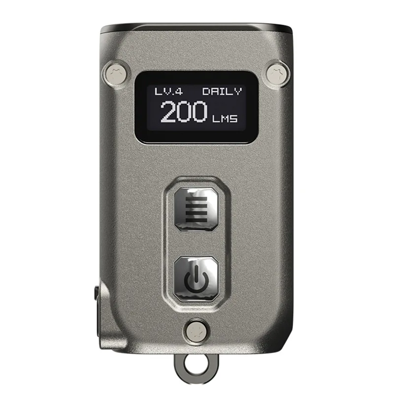 Светодиодный Умный брелок NITECORE TINI2 TI миниатюрный двухъядерный умный фонарь для