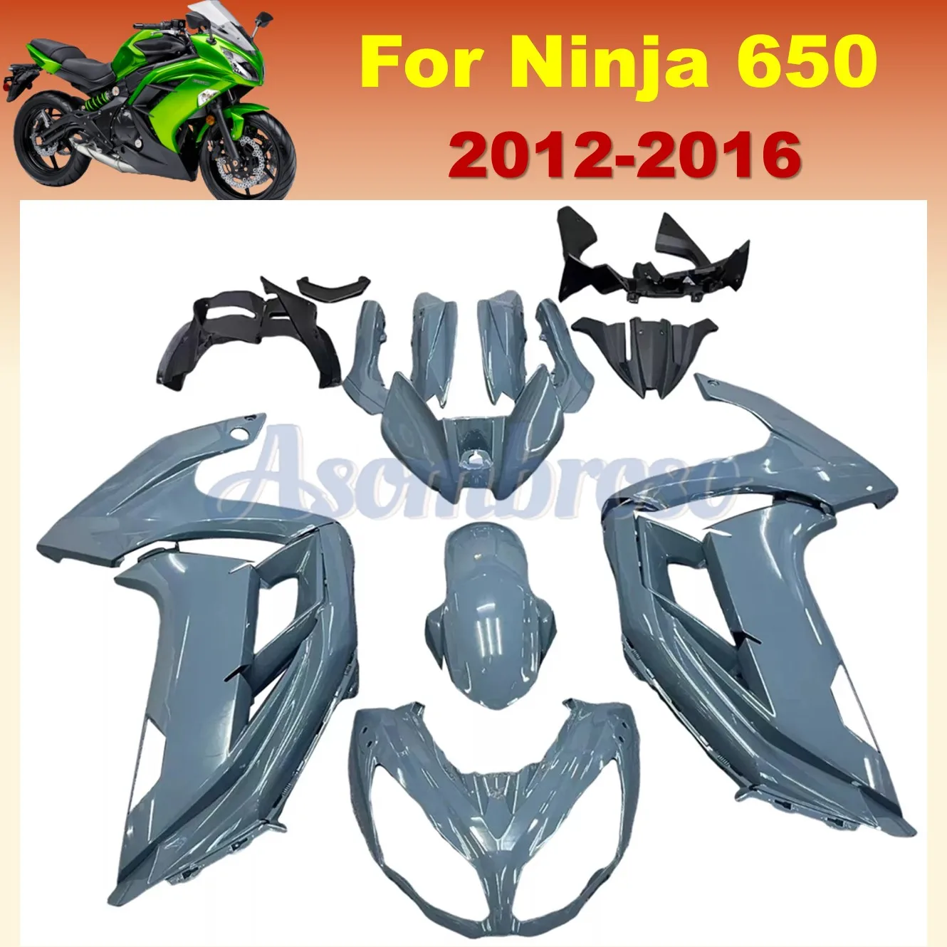 Комплект обтекателей для Kawasaki Ninja 650 2012 2013 2014 2015 2016 ER6F ER 6F ER-6F NINJA комплект глянцевых
