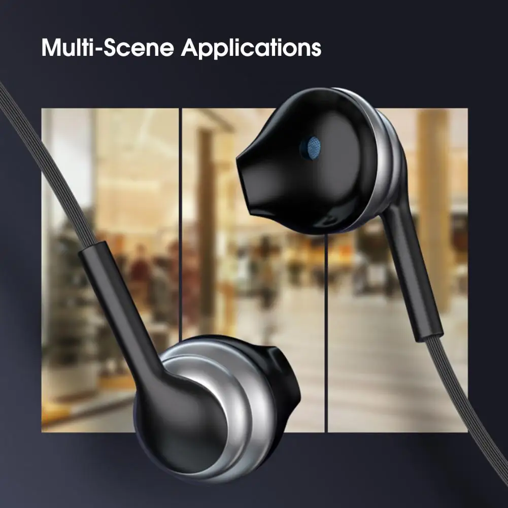 

Wired Headset Simple Soft Eartips Sensitive 3.5mm HiFi In-ear Sports Gaming Earbud Phone Accessories Wired Earphone Earbud