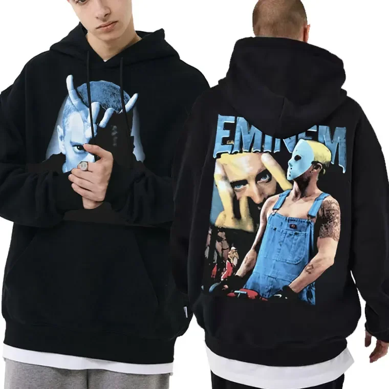 

Rapper Slim Shady Eminem Curtain Call 2 Anger Management Tour Graphic Hoodie Men's Fashion Streetwear Men Hip Hop Sweatshirt