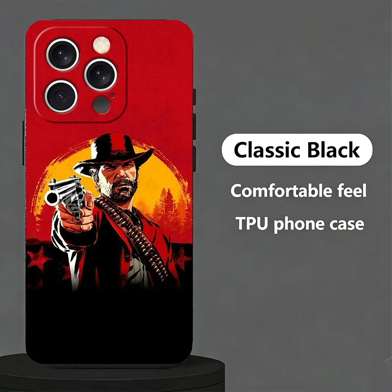 Чехол для телефона Red Dead Redemption для iPhone 17 Air, 16, 15 Plus, 11, 14 Pro Max, 17E, 16E, 13, 12, 7, XS, X, 8, SE с индивидуальным дизайном (art.: 3920db81ff2ee) - 3920db81ff2ee