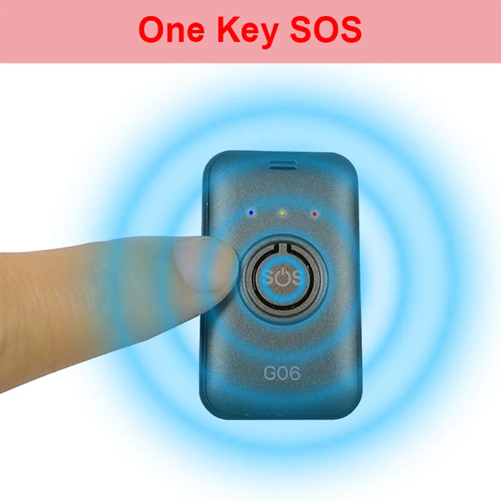 SOS Panic Button Emergency Two Way Phone Call Voice Monitor Anti-Lost Locator for Kids Elderly Child Personal Mini GPS Tracker