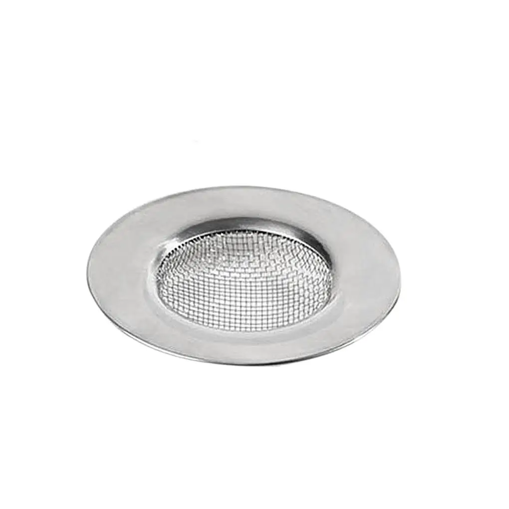 

2pcs Household Stainless Steel Bathtub Hair Catcher Stopper Shower Drain Hole Filter Trap Kitchen Metal Sink Strainer