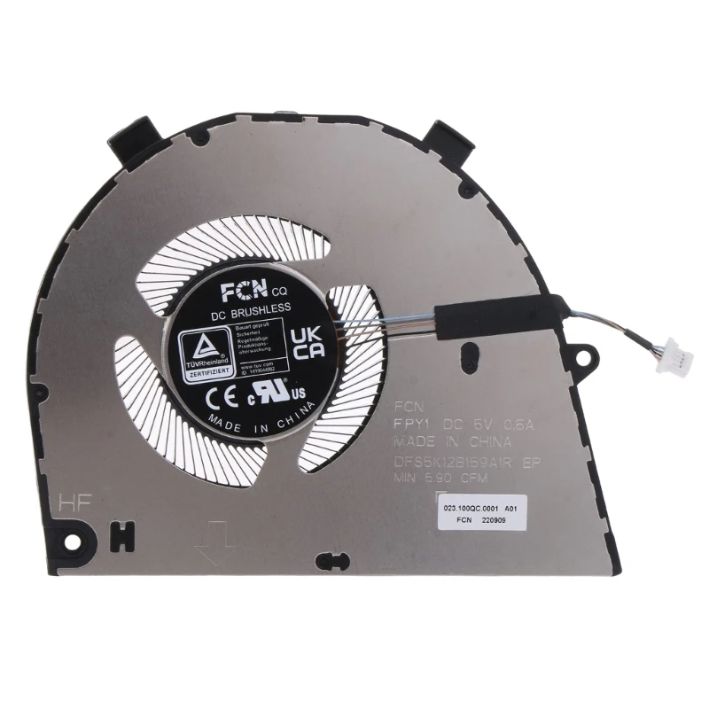 Laptop Cooling Fan Low Noise Cooler 4-pin Heat Sink for Vostro 16 5620 5625 0T8R2T Notebook Computer Repair Accessory Laptop Cooling Fan Low Noise Cooler 4-pin Heat Sink for Vostro 16 5620 5625 0T8R2T Notebook Computer Repair Accessory
