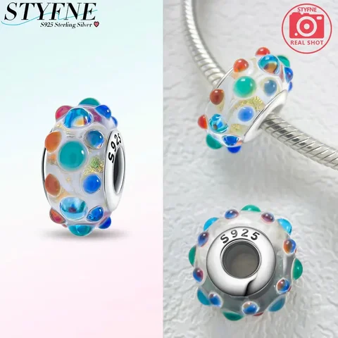 Оригинальные блестящие новые миниатюрные бусины из стерлингового серебра 925 пробы с рисунком муранской черепахи кролика для женщин самодельные браслеты Изготовление ювелирных изделий