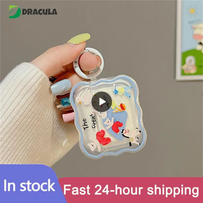 

Anti Drop Earphone Case Practical Transparent Earphone Case Wireless Headphone Accessories Shock Absorption Cartoon Outlast Tpu