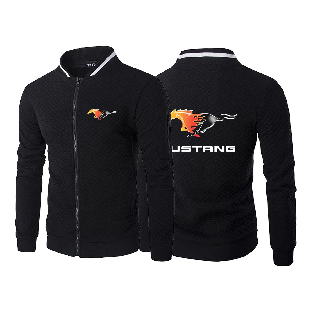 

Mustang Car Logo Printing New Brand Mens Hoodies Sweatshirts Pullover Long-Sleeved Hoody Casual Hooded Male Sweatshirt Clothing