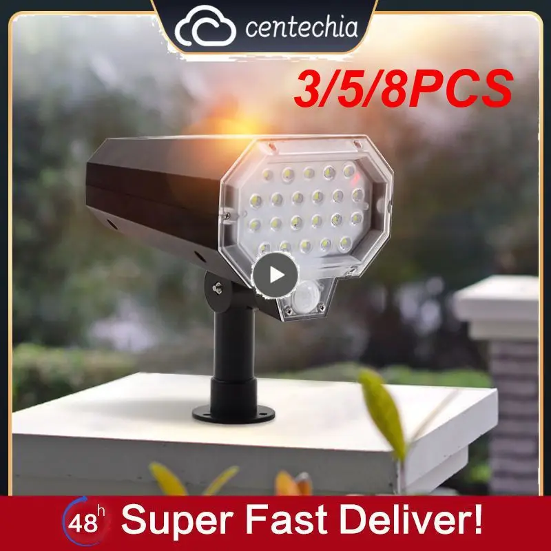 

3/5/8PCS Solar Lights Outdoor Waterproof Rotating Wall Lamp Solar Lamp With Cable Suitable For Courtyard Garden Indoor Solar