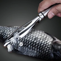 stainless steel fish scales scraping graters fish scale skin brush remover peeler scraper knife fish bone tweezers cleaning tool