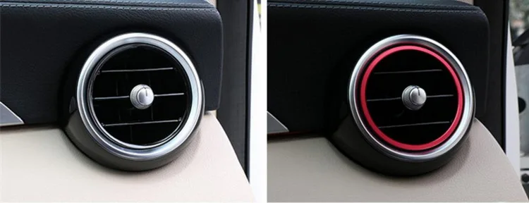 7 шт. декоративные наклейки для автомобильного кондиционера Benz C Class C180L C200L C260L C300L