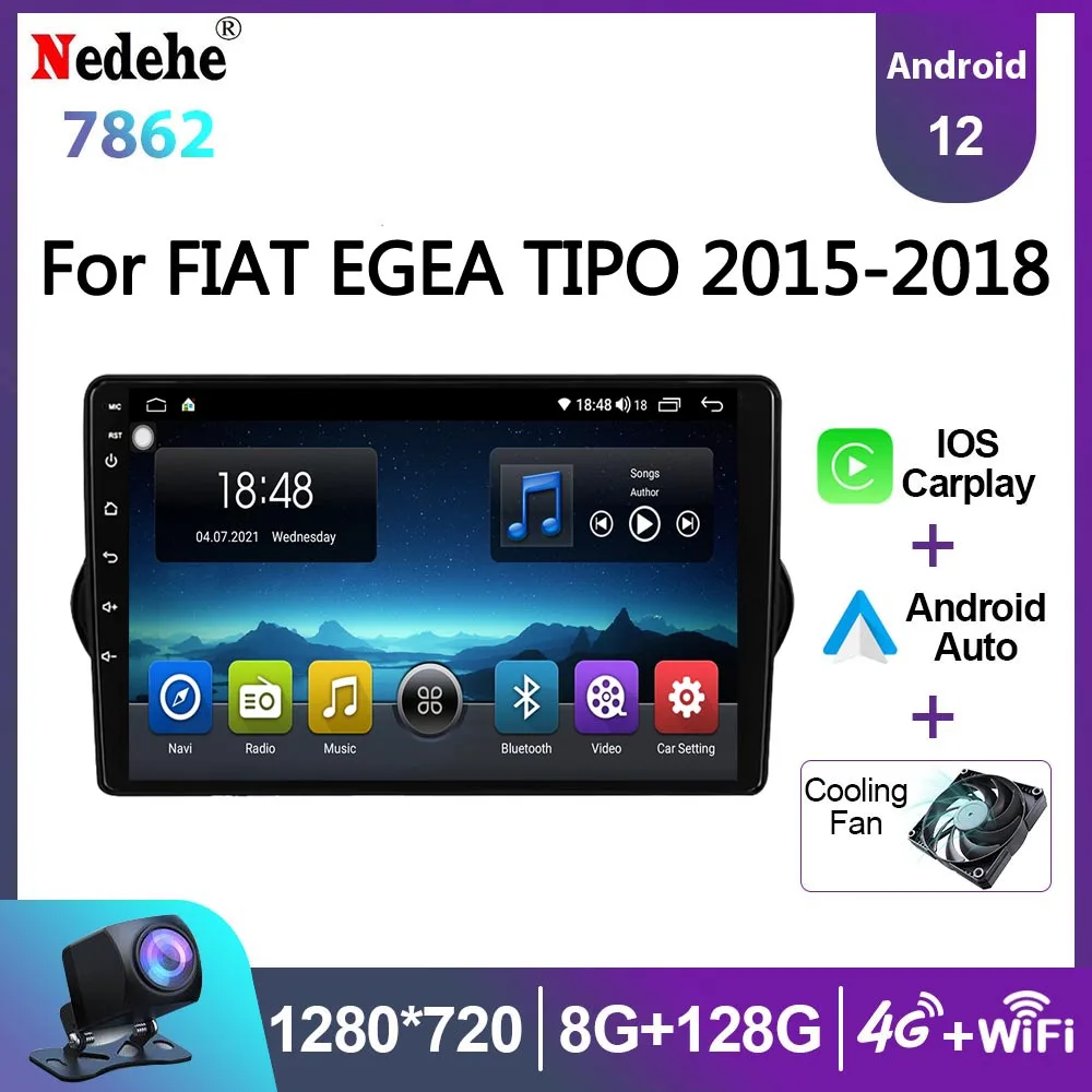 

Автомагнитола 2 Din Android 12 для FIAT EGEA TIPO 2015-2018 мультимедийный видеоплеер Авторадио Стерео GPS навигация OLED экран Carplay