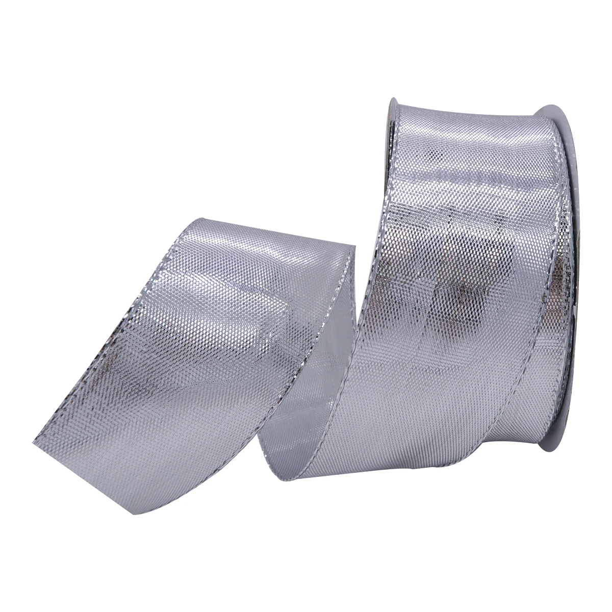 

5 10 25 Yards/Roll 38mm Net Lurex Glitter Silver Metallic Ribbon Wire Edged for Gift Wrap Sewing Accessories 2218