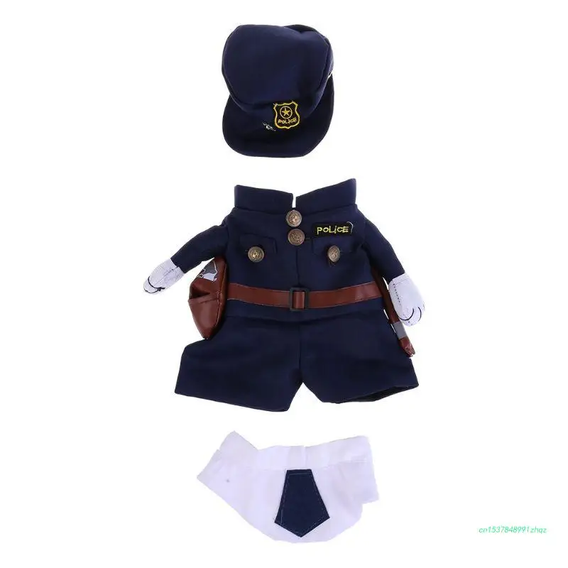 

Костюмы для Хэллоуина для собак Щенок полицейский пиджак для домашних животных собак для кошек аксессуары