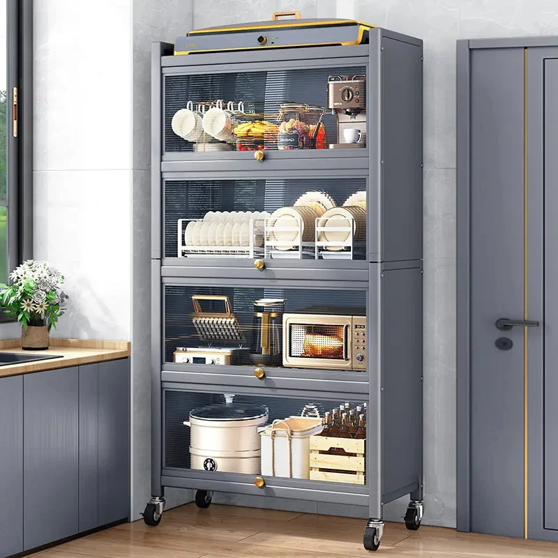 Современные кухонные шкафы из углеродистой стали домашний шкаф для хранения