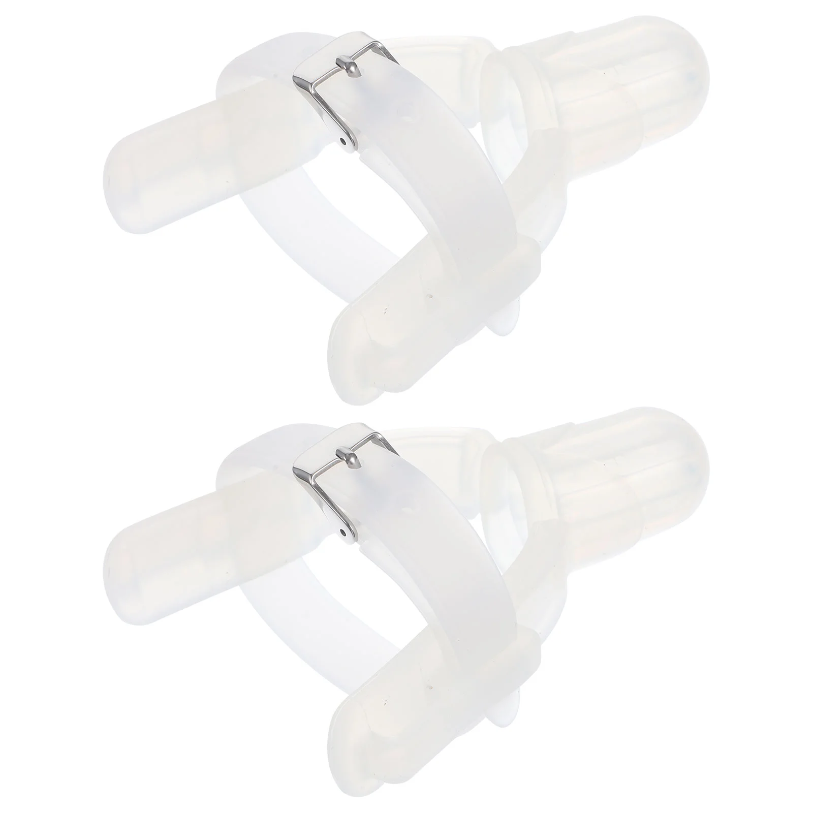 

2pcs Baby Finger Protector Silicone Thumb Gloves Finger Guard Teether Thumb Sucking Protector Newborn Finger Pacifier Sucking