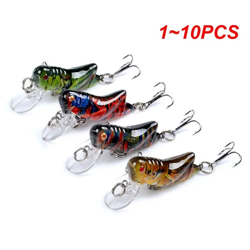 

1~10PCS 45mm 3.5g Grasshopper insects Fishing Lures Flying Wobbler Lure hard bait Lifelike Artificial baits Bass Swimbait Pesca