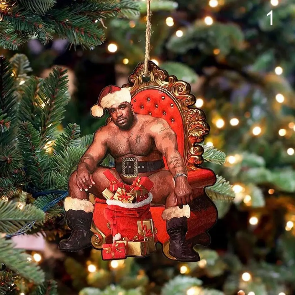 Деревянное новогоднее украшение Барри Санта джеймс мэтью барри питер пэн и венди