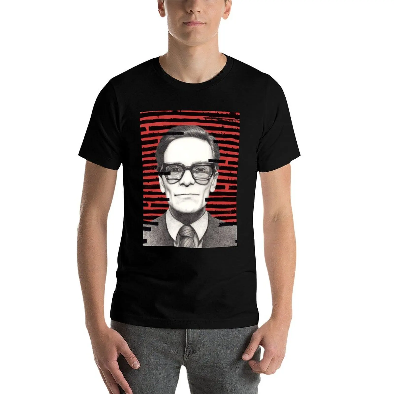 Фото Футболка с портретом Pier Paolo Pasolini, корейская модная одежда, винтажные футболки, набор футболок для мужчин №4