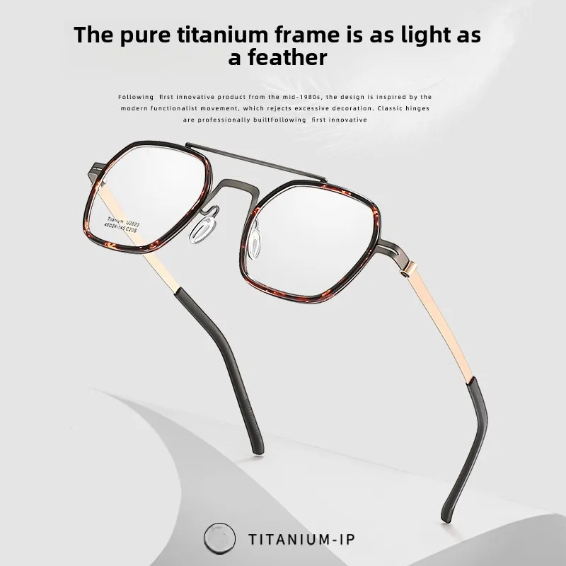 Винтажная летающая двойная лучевая оправа HawksBill мужские очки в оправе из чистого