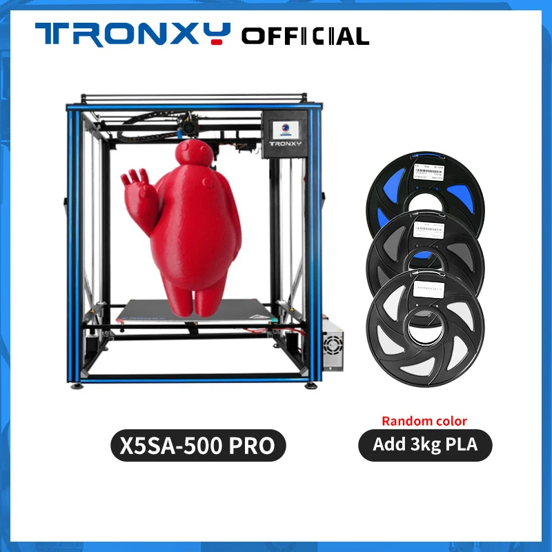 

Tronxy X5SA-500 Pro FDM 3D Printer Kit Large Printing Size 500*500*500MM DIY Touch Screen Printing TPU 3D Printer Impresora 3D