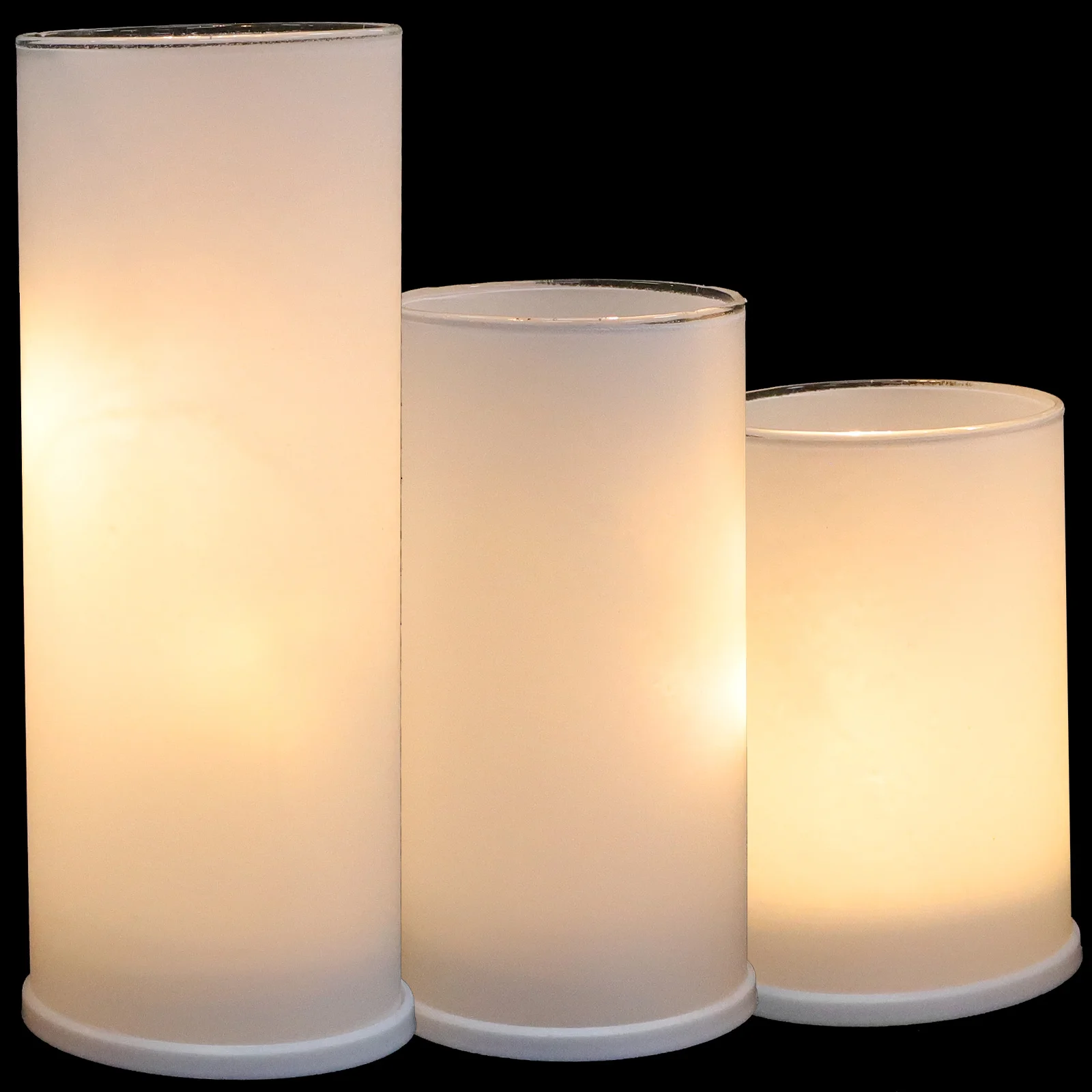 

3pcs Desktop Bedside Birthday Lamps Table Centerpiece Flameless Flameless