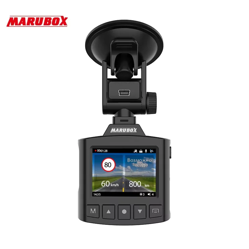 Marubox M340GPS Автомобильный видеорегистратор с GPS информатором Русские голосовые