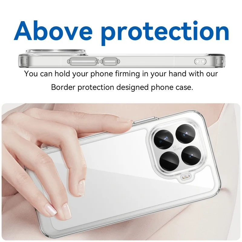 Фото Чехол для Xiaomi 17T Pro / Xiaomi Mi 17T: Новый противоударный прозрачный чехол-бампер с цветной рамкой для Xiaomi 17T Pro №4