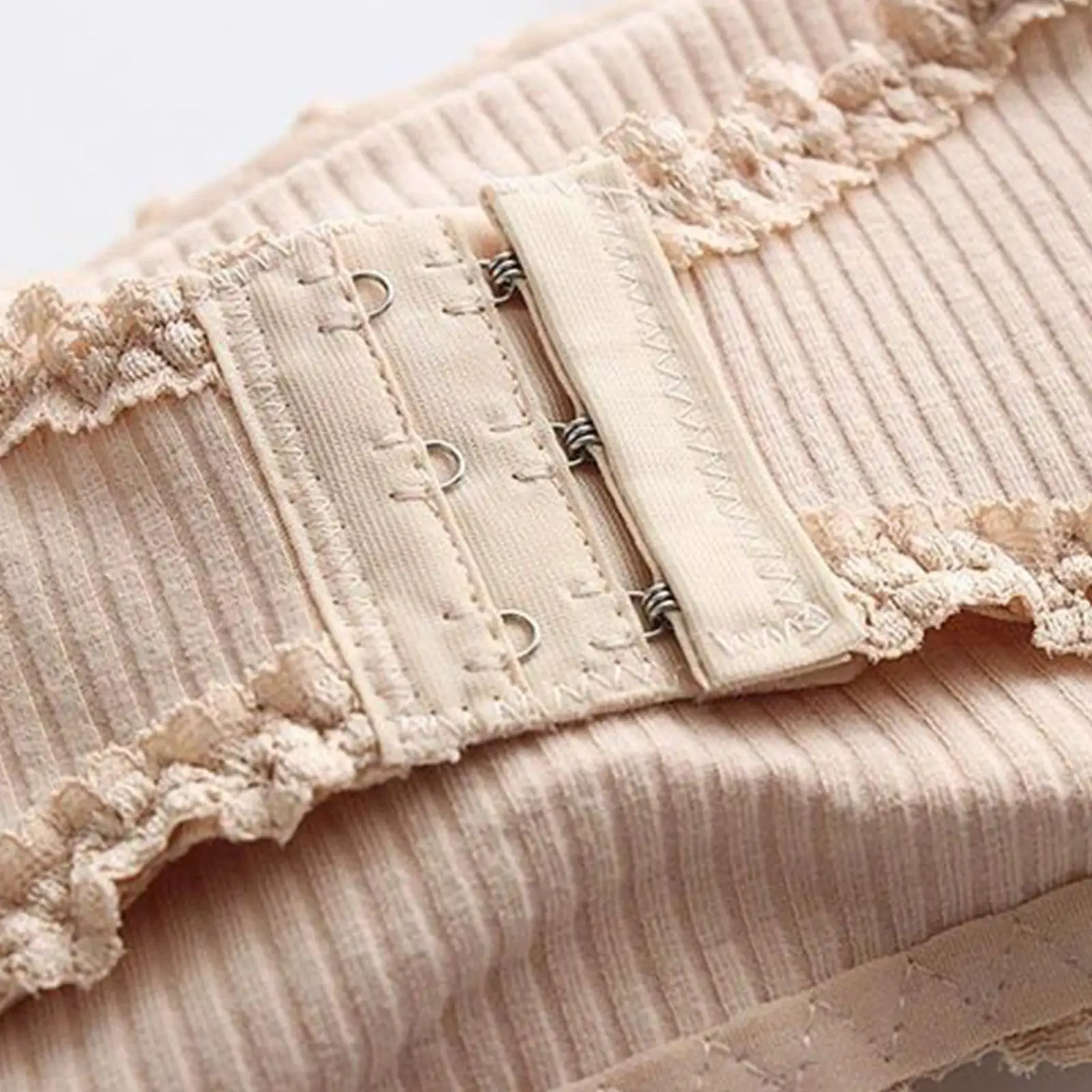 New Woman Ribbed Sling Tube Top Short Lace Bra Breast Sexy Female Crop Lingerie Color Camisole Top Streetwear Casual Wrap D9m6