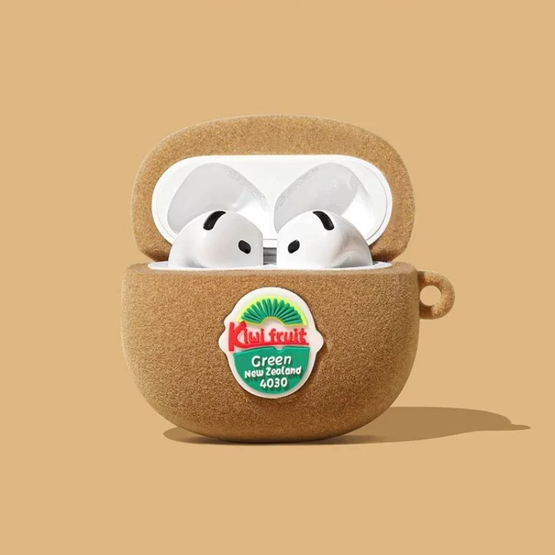 Фото Милый чехол Kiwifruit для Apple Airpods 4 3 2 1, защитный чехол для Airpods pro 2, украшение в виде ракушки с подвеской, аксессуары для наушников №3