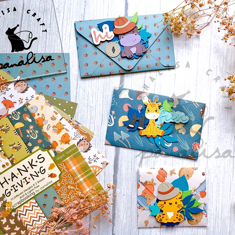 

Panalisacraft Cute cat giraffe hippo Metal Cutting Dies Stencils for DIY Scrapbooking/album Decorative Embossing DIY Paper Cards