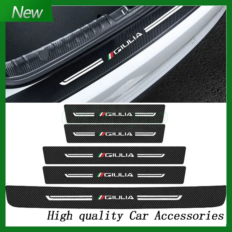 Наклейки на порог двери автомобиля наклейки пороги из углеродного волокна для