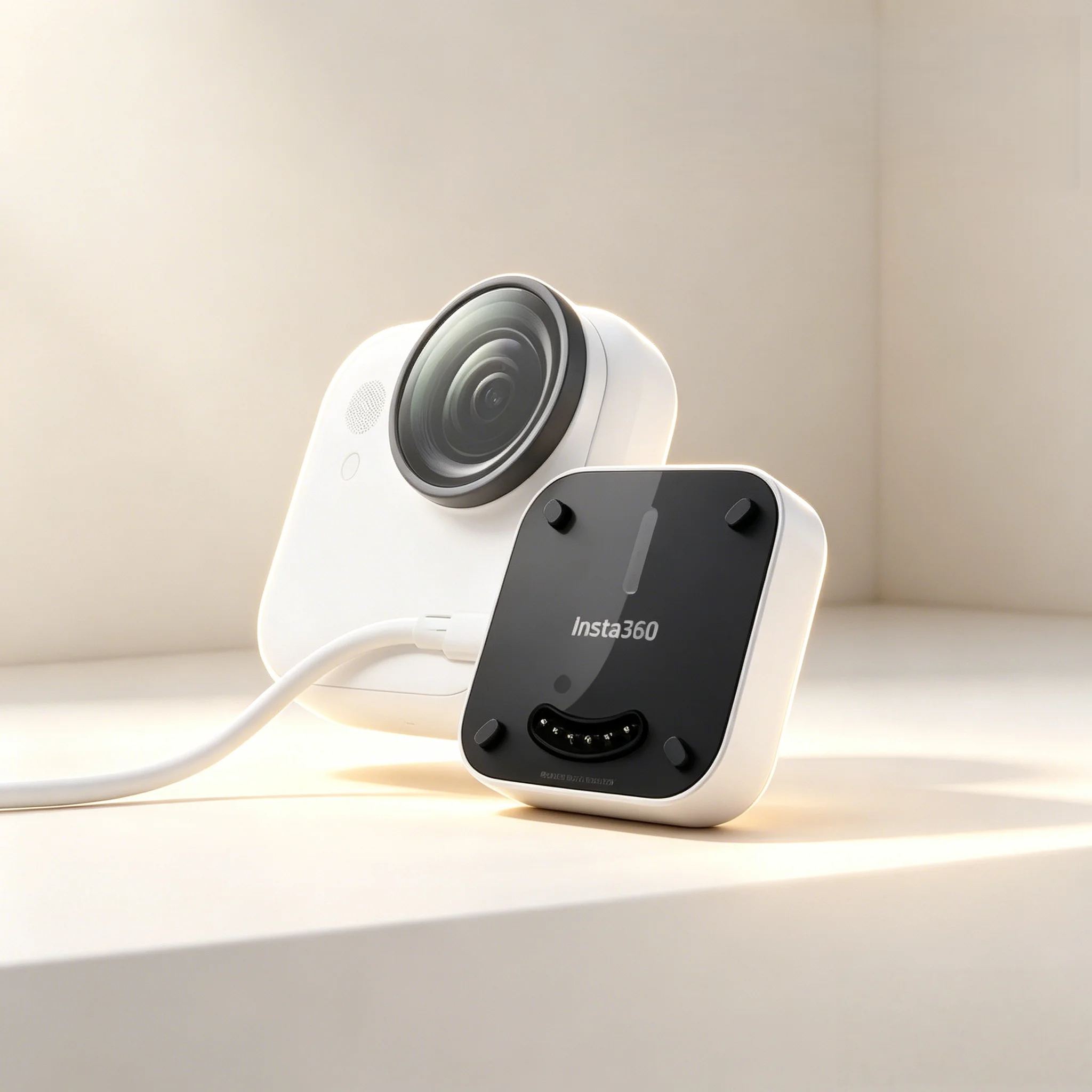Фото Магнитная зарядная база Pogo Pin, док-станция для камеры Insta360 GO Ultra, кабель USB-C длиной 1 м, комплект для быстрой зарядки 5V3A №2