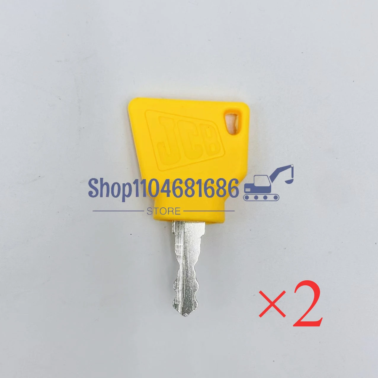 

2-х предметный ключ зажигания, ключ стартера для экскаватора JCB 3CX Bomag, подходит для большинства запасных частей для экскаватора с брелоком-кодром