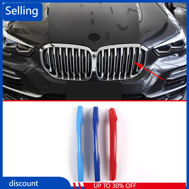 

Для BMW X5 G05 2019 внешняя Трехцветная ABS Автомобильная Передняя решетка Накладка без ночного видения аксессуары 3 шт. ddf