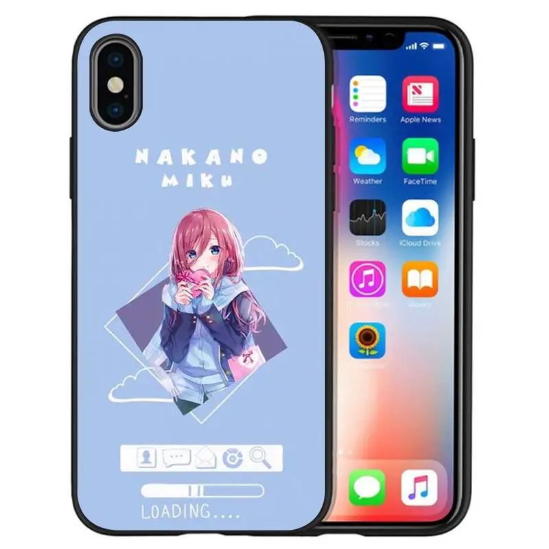 Чехол для телефона с милой девушкой Накано Мику IPhone 12 Pro X XS Max XR 7 8 Plus Mini 11 SE 2020 |