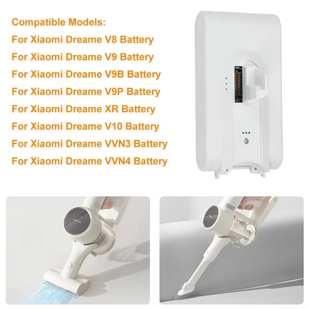 Фото Сменная литиевая батарея 25.2V 5000mAh для роботов-пылесосов Xiaomi Dream V8 V9B V9P V10 XR VVN3 VVN4 №2