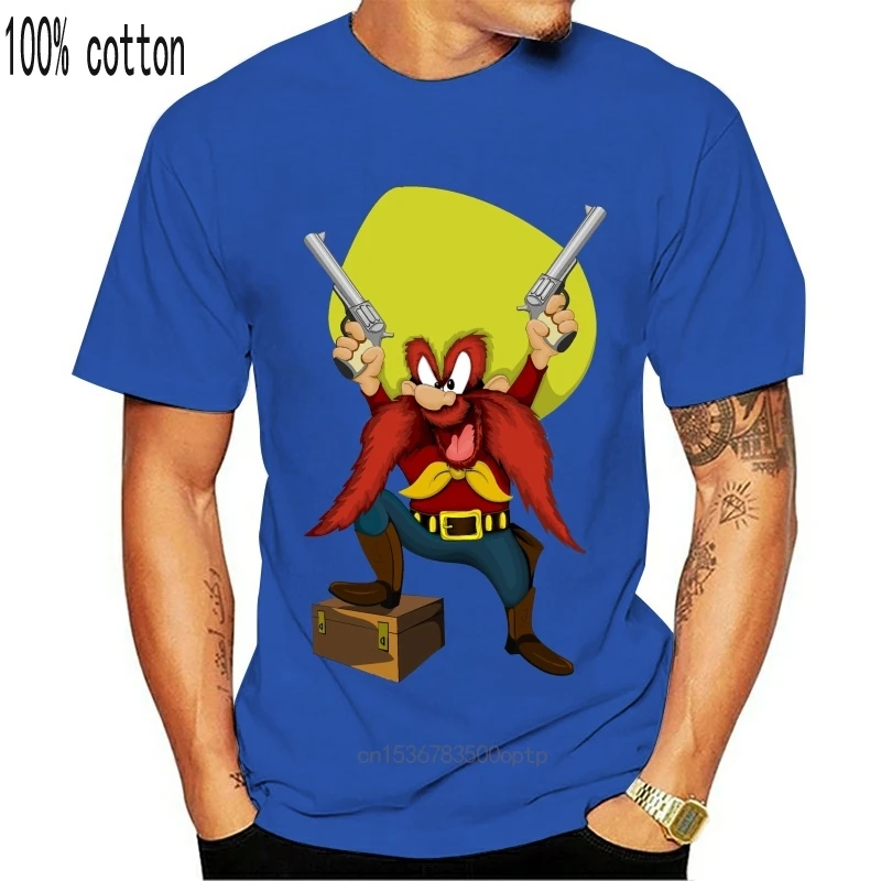 

Man Clothing Men T Shirt Flesiciate Handsome Brave Yosemite Sam Design Tee Shirts Hot Summer Cool Fashion Printed Women