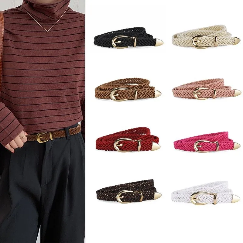 Ремень плетеный женский