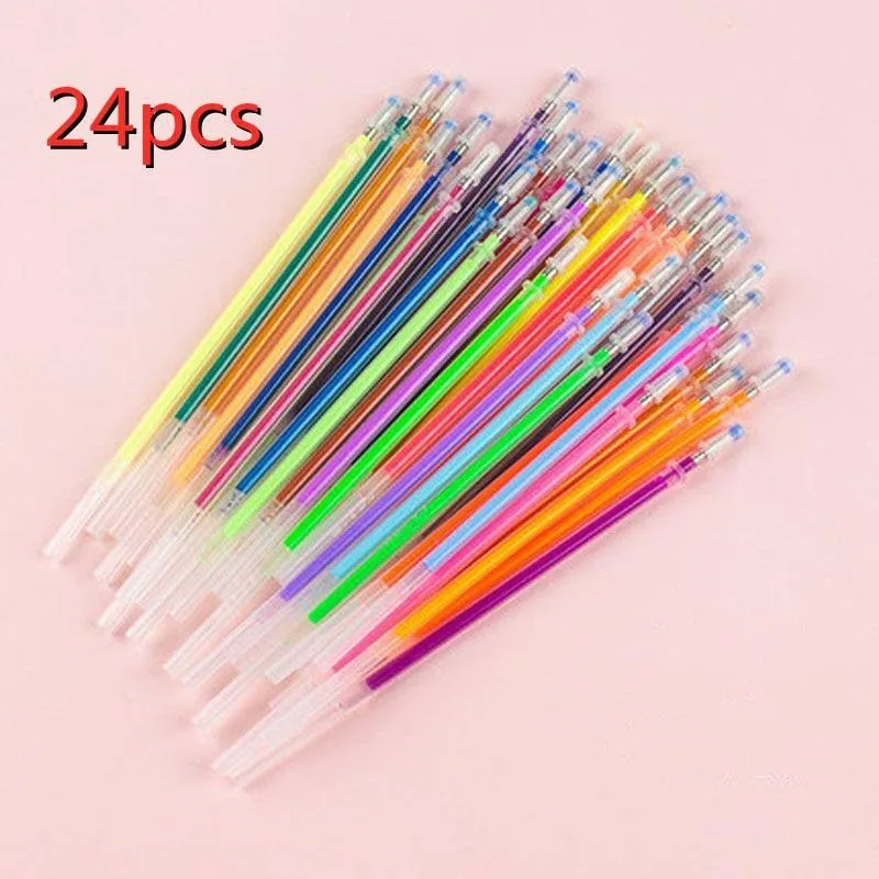 100/48/36/24/12/6 цветов Рисование эскизы 0 6-1 мм Фотоэлементы блестящая цветная ручка