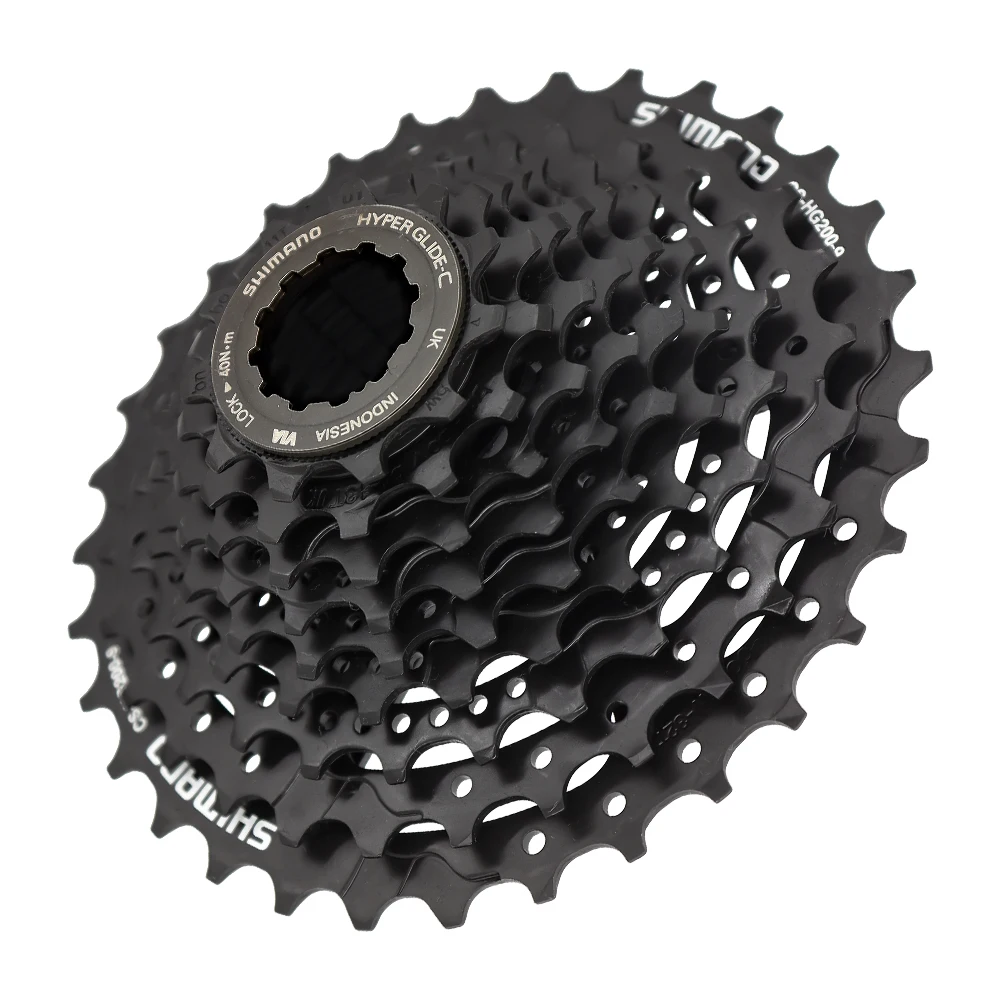 SHIMANO 9-скоростная CS-HG200-9 11-32/34/36T черная кассетная звездочка MTB свободного хода