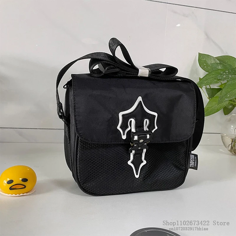 

Trapstar Bag Men Women Couple London Black Reflective Luxury Fashion Designer Shoulder Cross Body IRONGATE T Letter Handbag