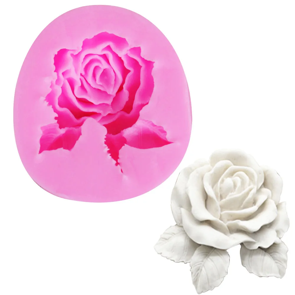 1 шт., силиконовая форма для украшения торта, в виде Розы