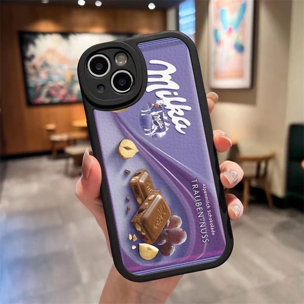 Чехол для телефона Milka Chocolate Cow Cookies для Iphone 16 15 14 Pro Max 13 12 11 Mini Xs Puls из овечьей кожи, силиконовый чехол (art.: 3920ce83d8cc7) - 3920ce83d8cc7