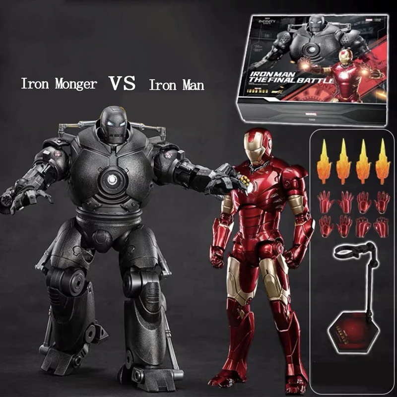 

Оригинальная Лицензионная фигурка Zd Ml Legend Железный Ругер Дуэль Железный человек Mk3 светящаяся версия набор шарнирная экшн-фигурка детская коллекционная игрушка подарок