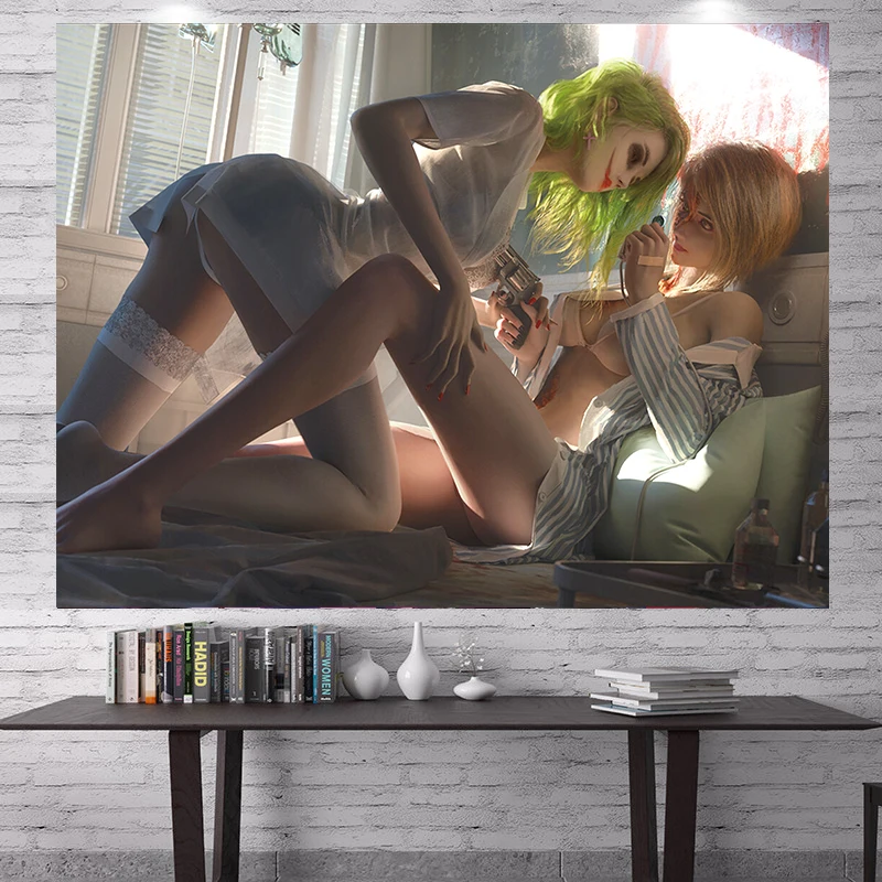 

Japanese Anime Sexy Girl Tapestry Background Cloth Kawaii Mural Aesthetics Room Dormitory Bedroom Wall Hanging Decoration