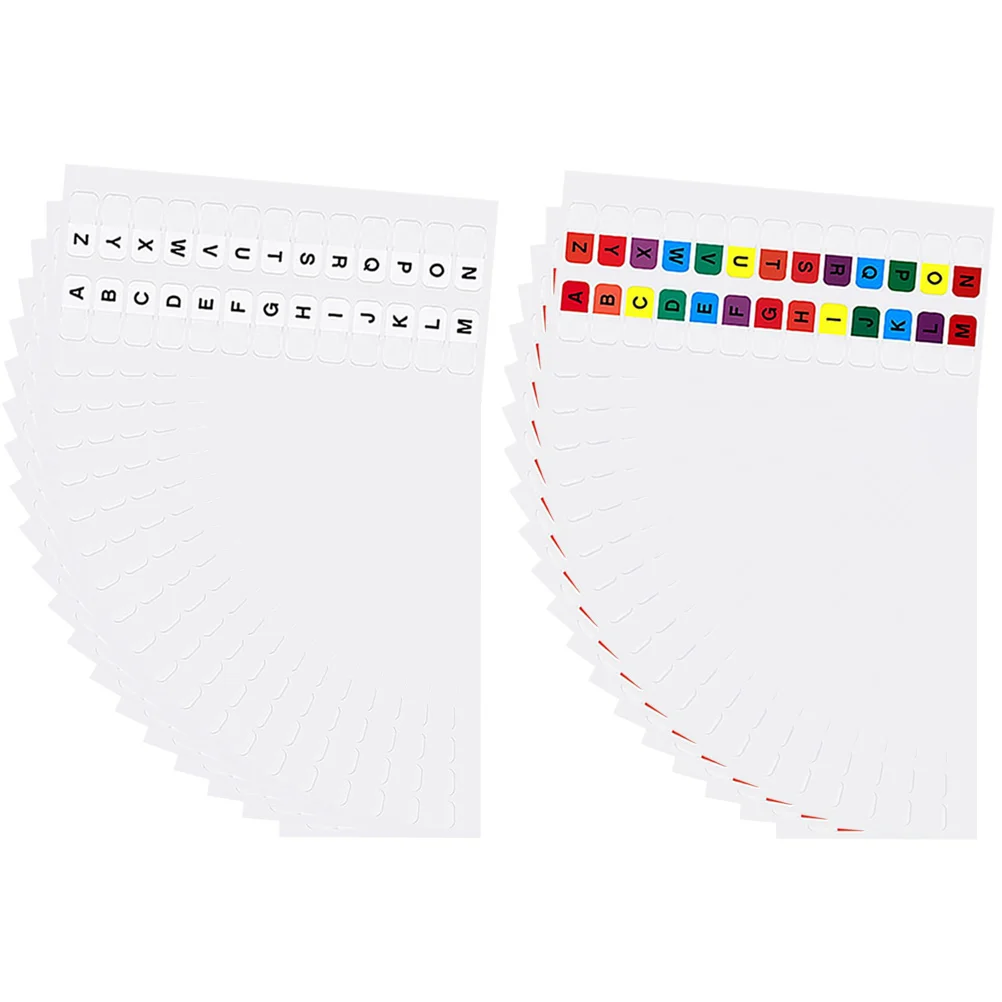 

30 Sheets Alphabet Index Stickers Letter Annotation Tabs Sticky Books Binders The Pet Page Markers Student Flags