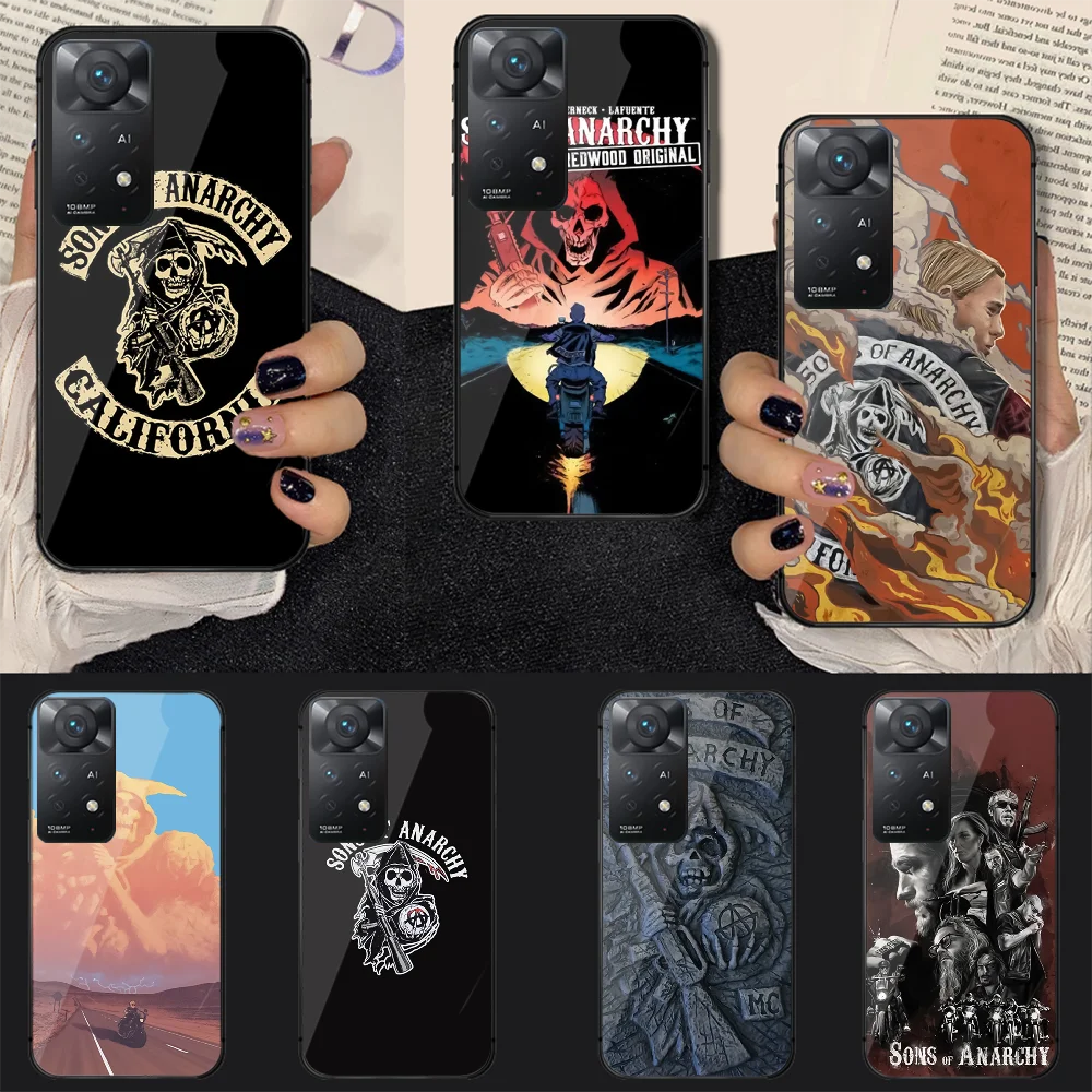 

Son Of Anarchy Jax Teller Tempered Glass Phone Case Cover For Xiaomi Redmi Note 7 8 9 10 11 12 S Pro Plus 5G 9C 10C K60