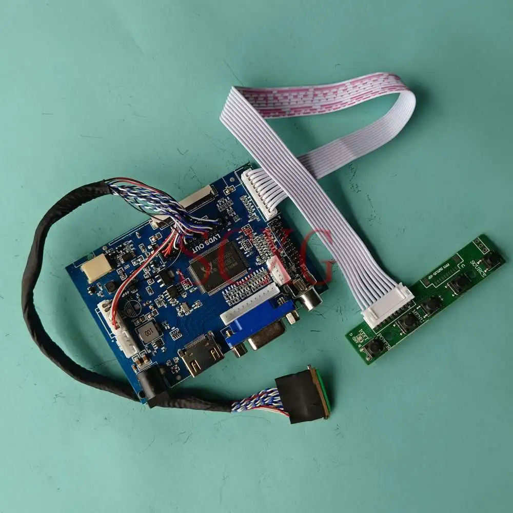 

LCD Screen Controller Driver Board Fit LP156WH2-TLC1 2AV+VGA+HDMI-Compatible Notebook DIY Kit LVDS 40 Pins 15.6" 1366*768